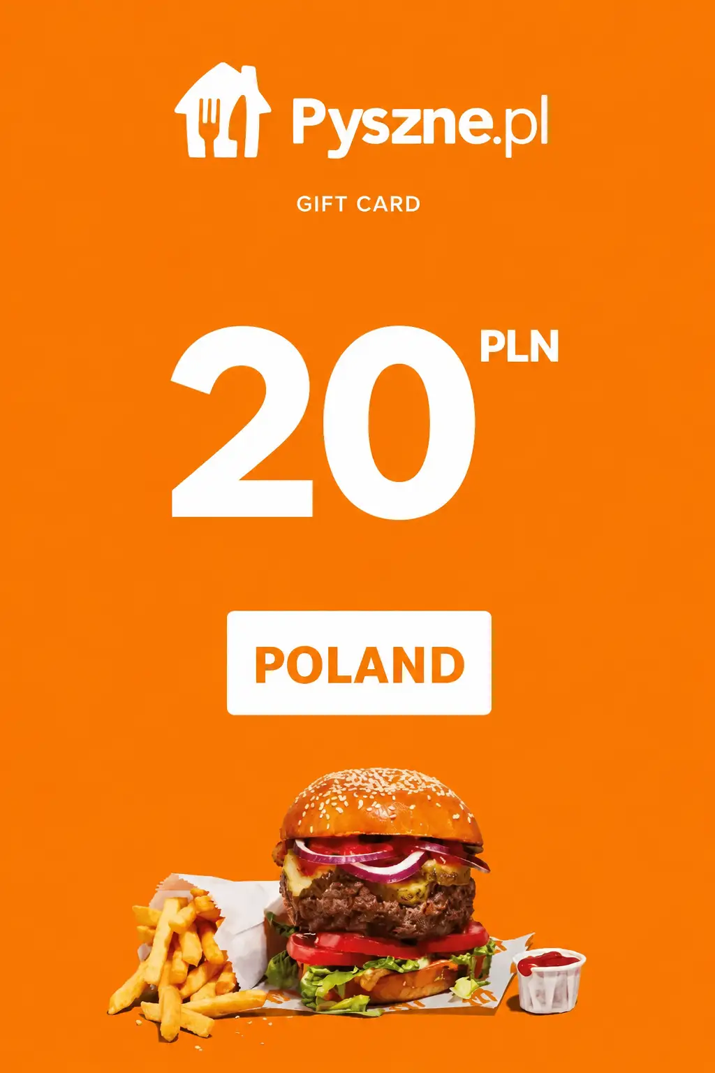 Pyszne.pl 20 PLN Gift Card (Poland) - Digital Key