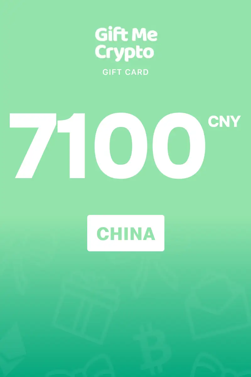 Gift Me Crypto 7100 CNY Gift Card (China) - Digital Key