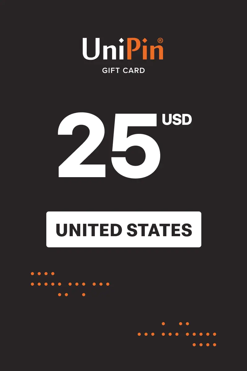 UniPin 25 USD Gift Card (United States) - Digital Key