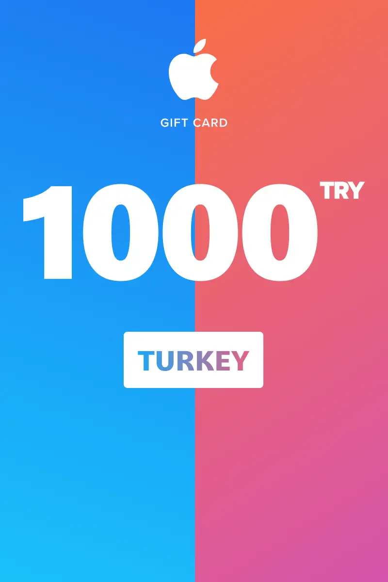 App Store and iTunes 1000 TRY Gift Card (Turkey) - Digital Key