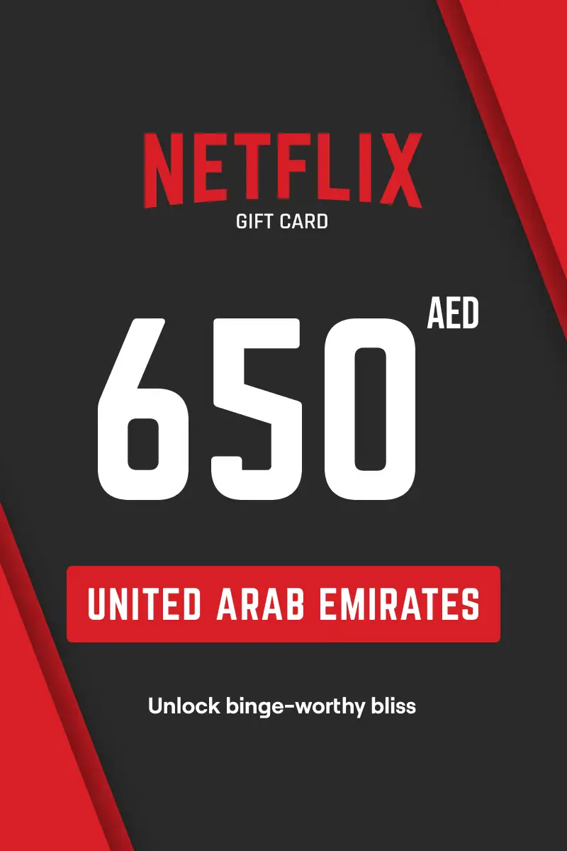 Netflix 650 AED Gift Card (United Arab Emirates) - Digital Key