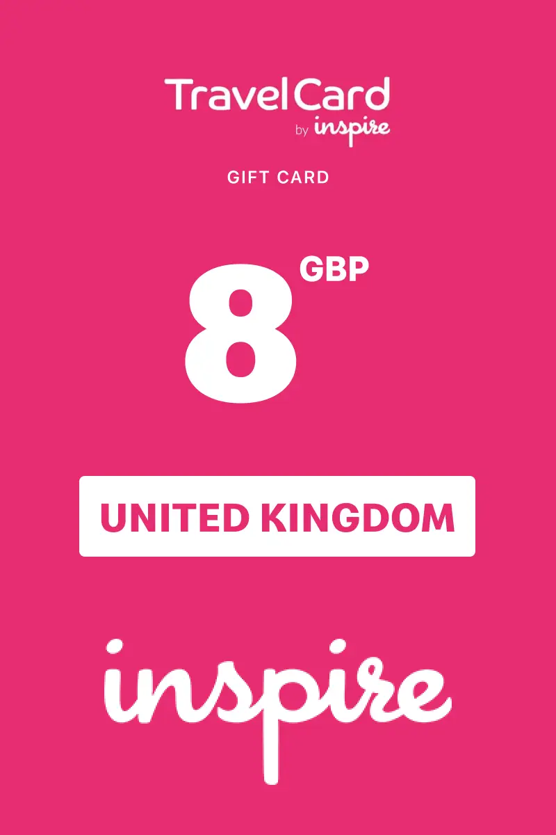 TravelCard by Inspire 8 GBP Gift Card (United Kingdom) - Digital Key