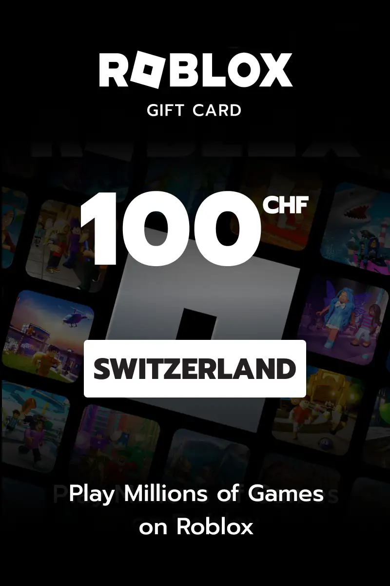 Roblox 100 CHF Gift Card (Switzerland) - Digital Key