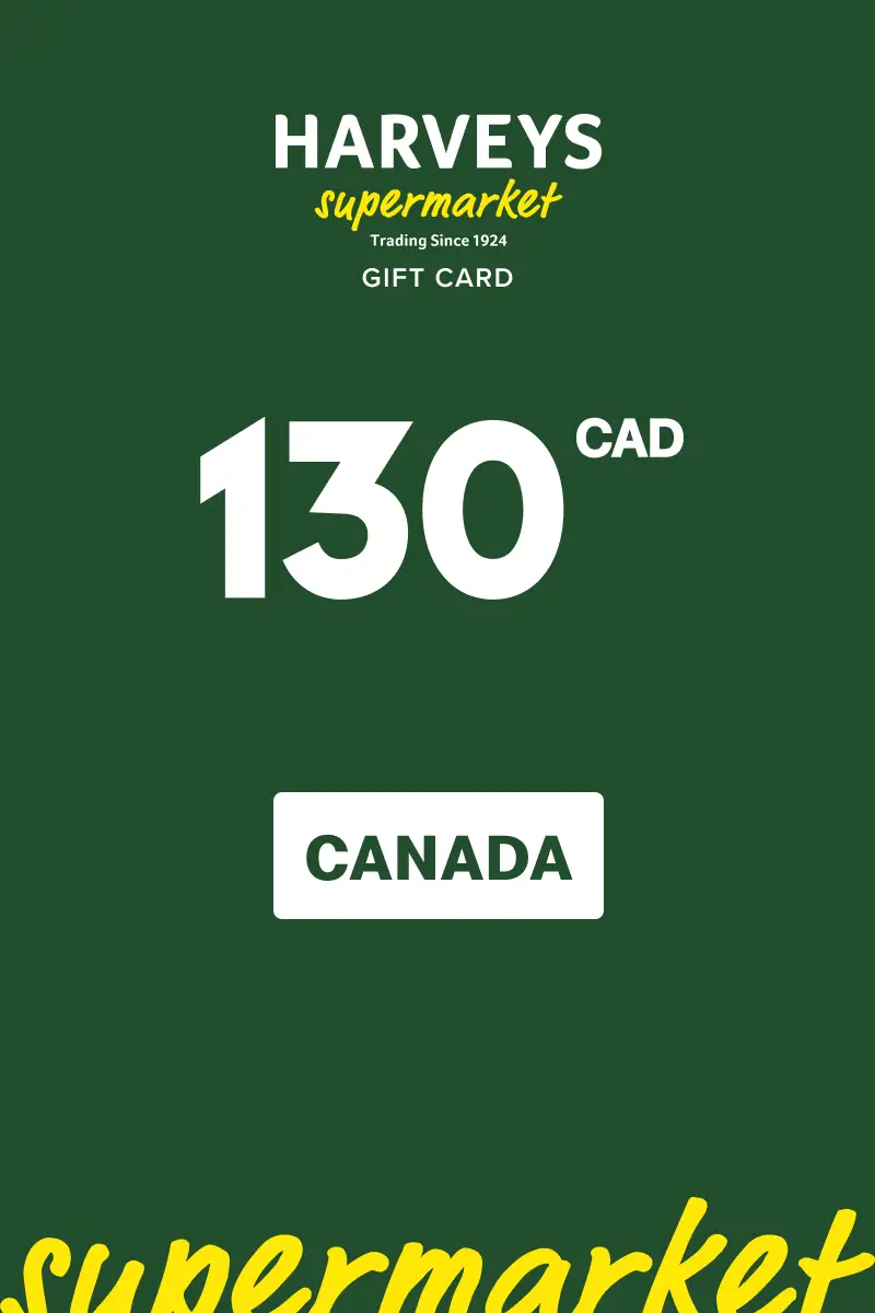 Harvey’s 130 CAD Gift Card (Canada) - Digital Key
