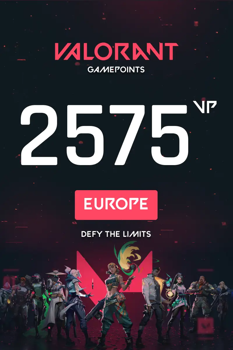 VALORANT 2575 Valorant Points (Europe) - Digital Key