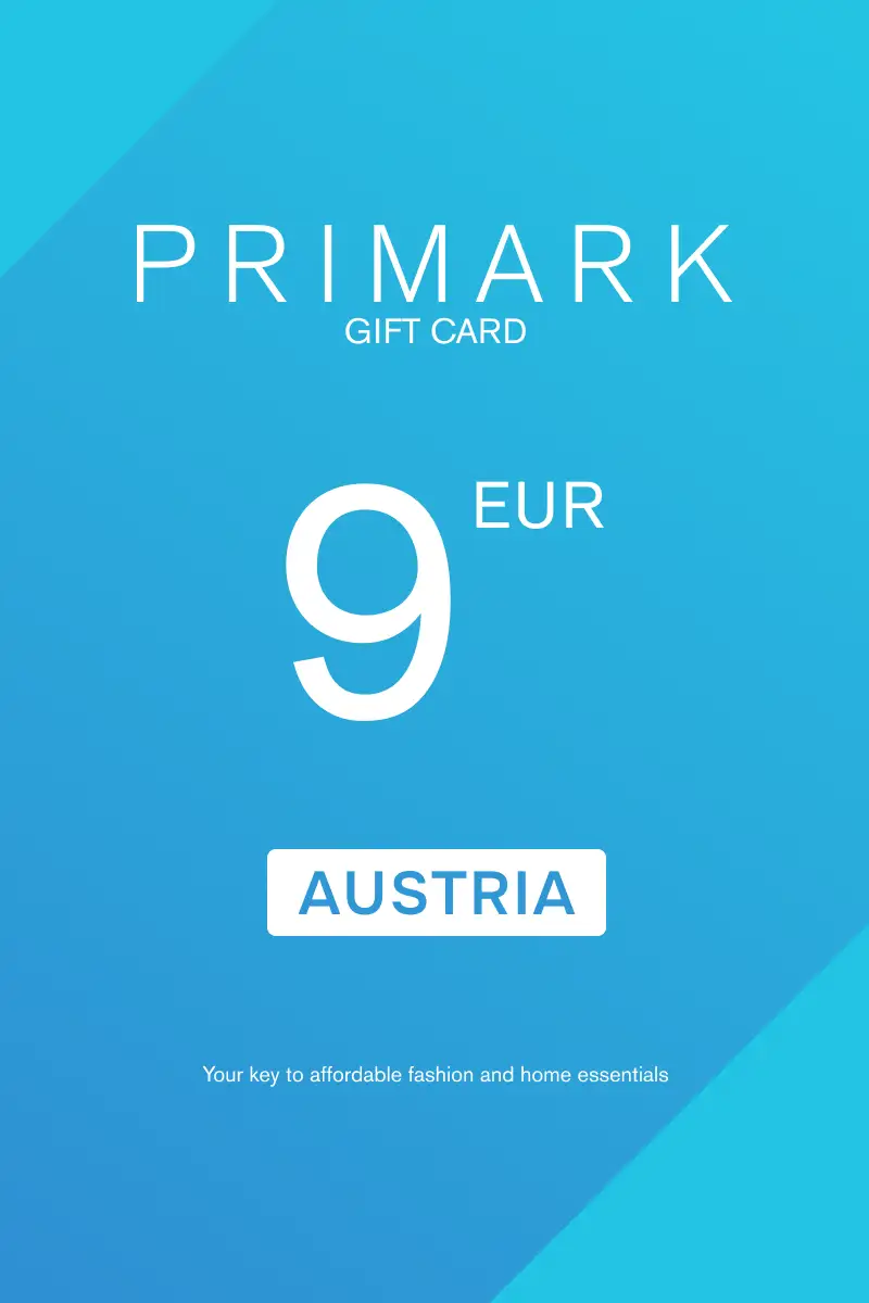 Primark 9 EUR Gift Card (Austria) - Digital Key