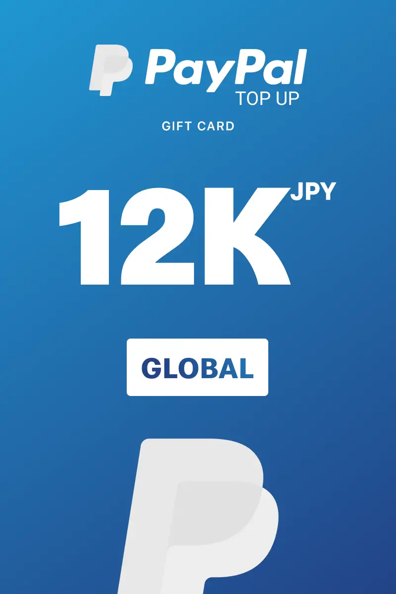 PayPal Instant Top Up 12000 JPY Gift Card (Global) - Digital Key