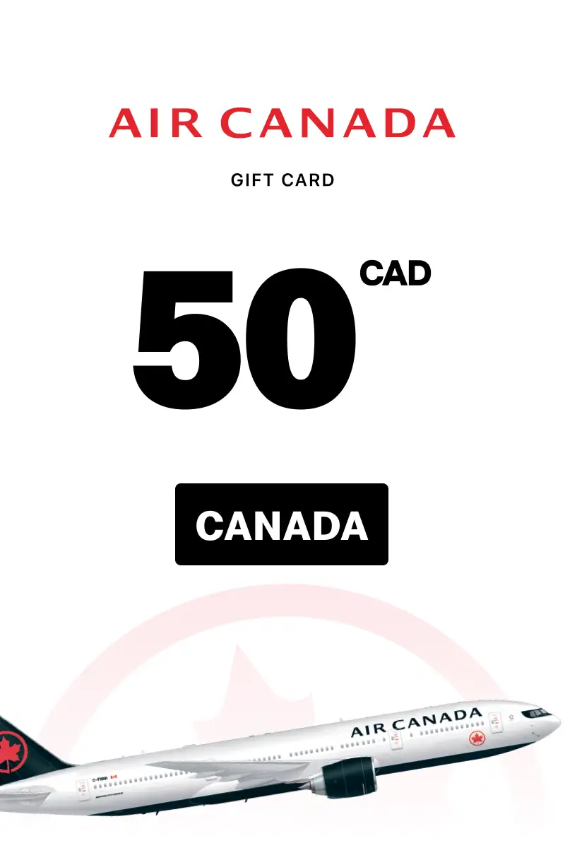 Air Canada 50 CAD Gift Card (Canada) - Digital Key