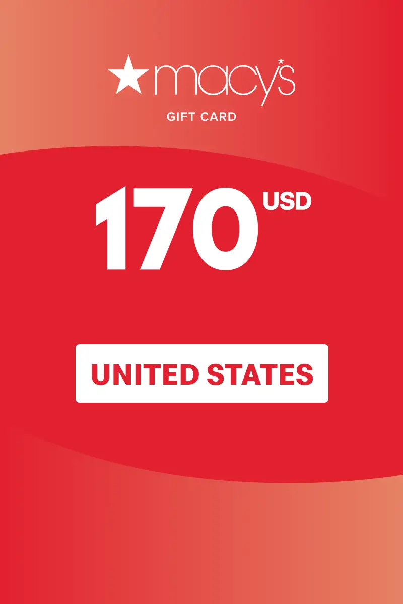 Macy's 170 USD Gift Card (United States) - Digital Key