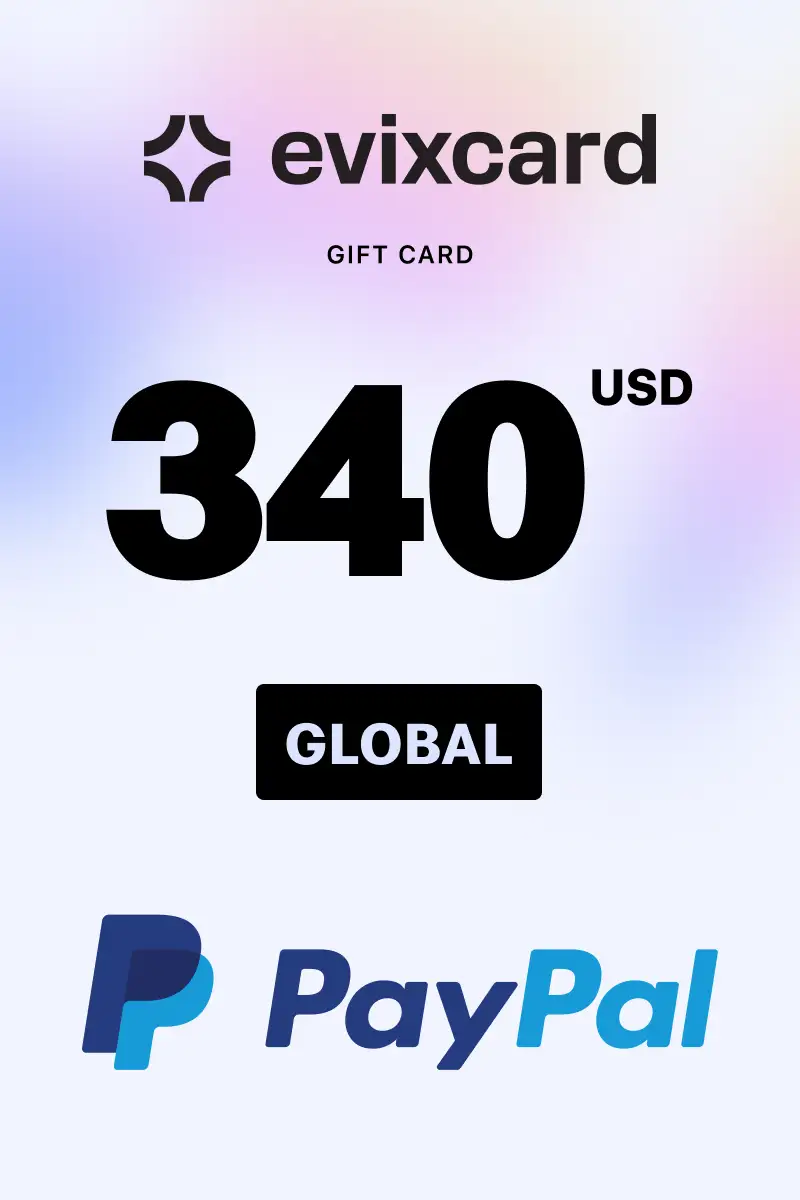 EvixCard PayPal 340 USD Gift Card (Global) - Digital Key