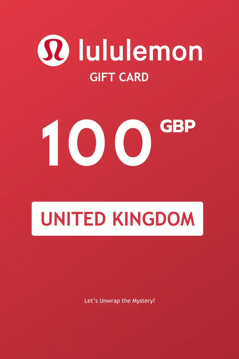 Lululemon 100 GBP Gift Card (United Kingdom) - Digital Key