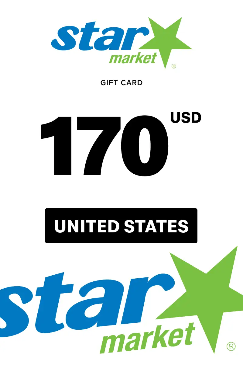 Star Market 170 USD Gift Card (United States) - Digital Key
