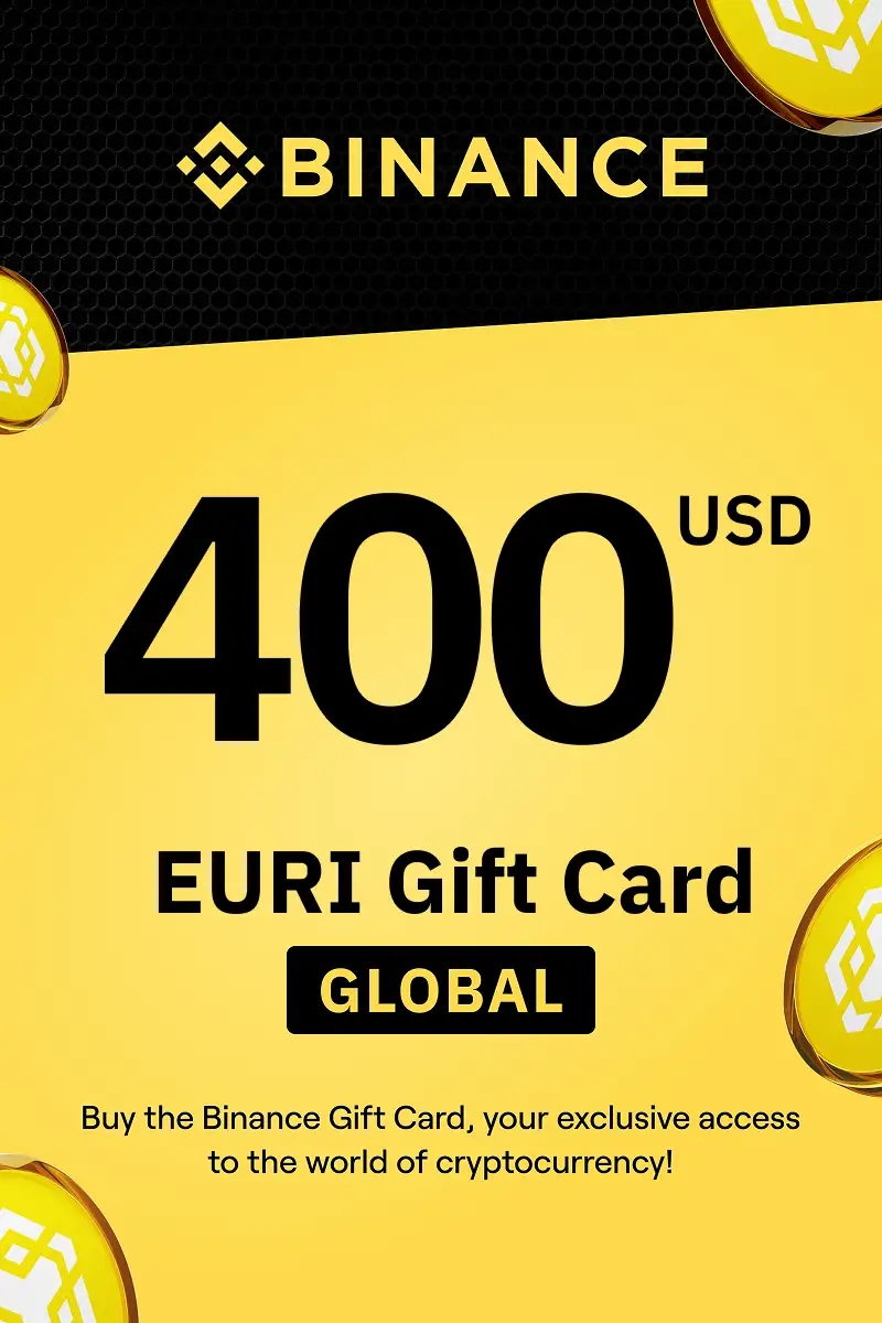 Binance (EURI) 400 USD Gift Card (Global) - Digital Key