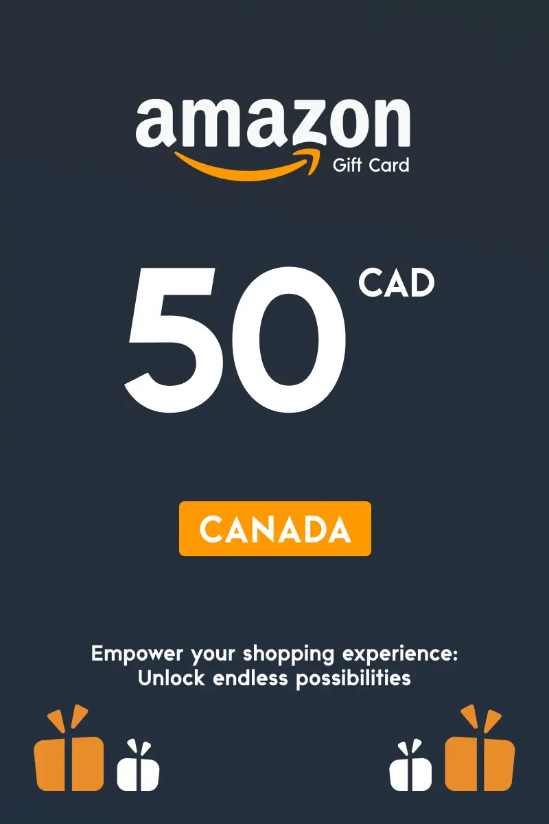 Amazon 50 CAD Gift Card (Canada) - Digital Key
