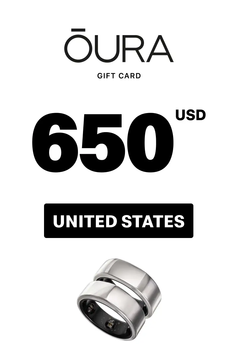 Oura Ring 650 USD Gift Card (United States) - Digital Key