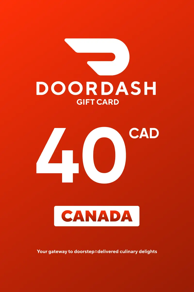 DoorDash 40 CAD Gift Card (Canada) - Digital Key