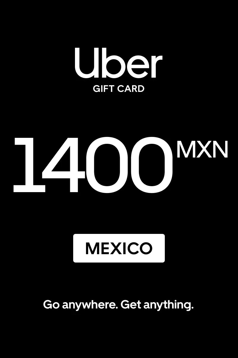 Uber 1400 MXN Gift Card (Mexico) - Digital Key