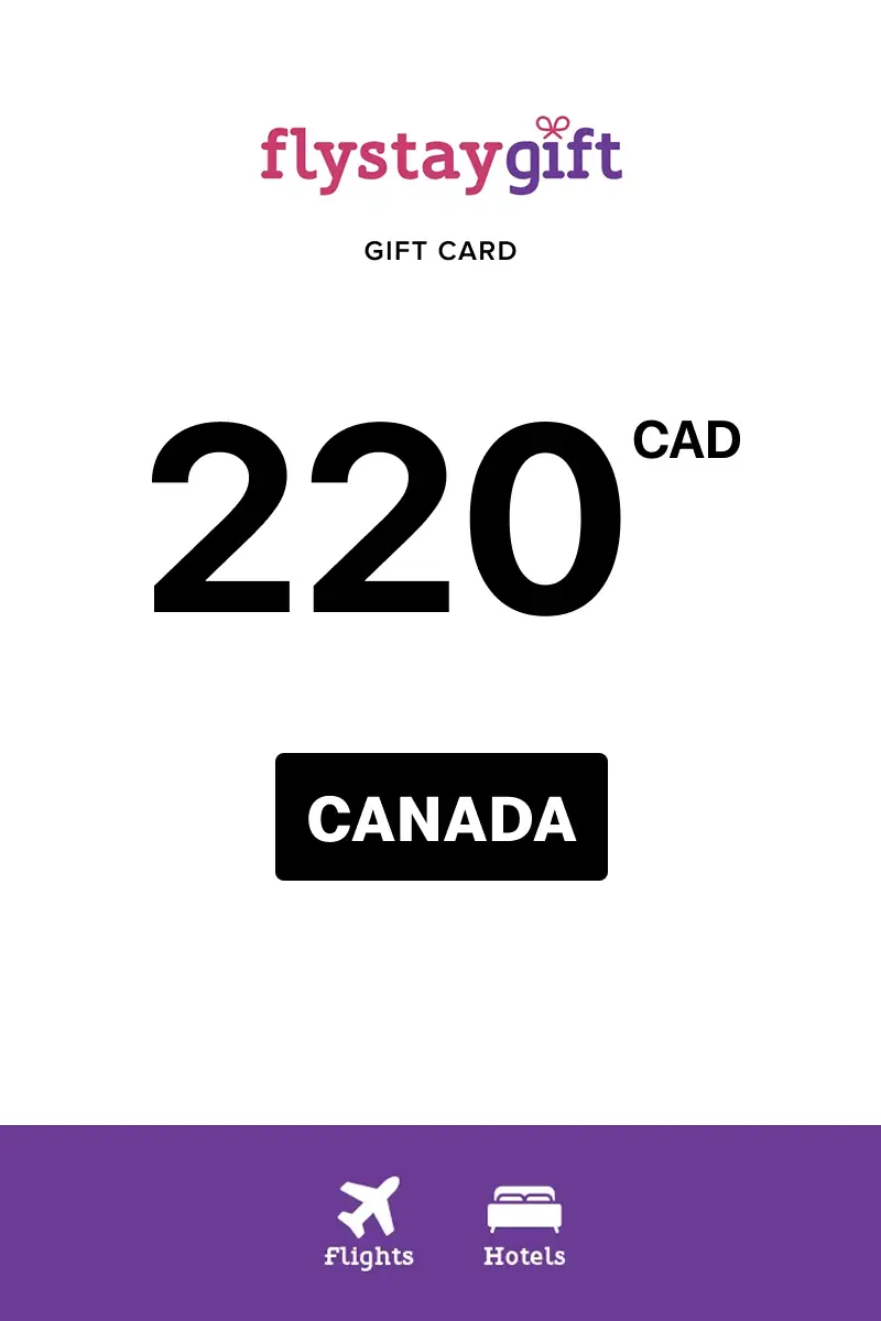 Flystay Gift 220 CAD Gift Card (Canada) - Digital Key