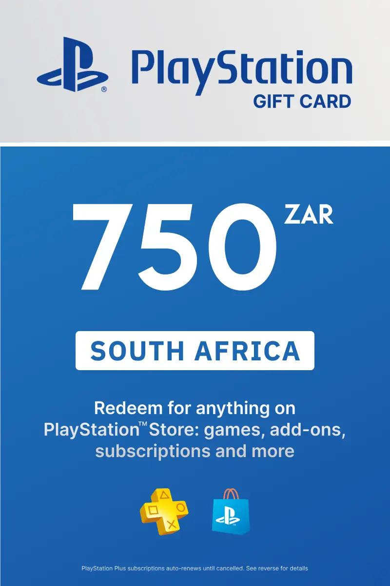 Buy PlayStation Store 750 ZAR Gift Card (South Africa) Digital Key
