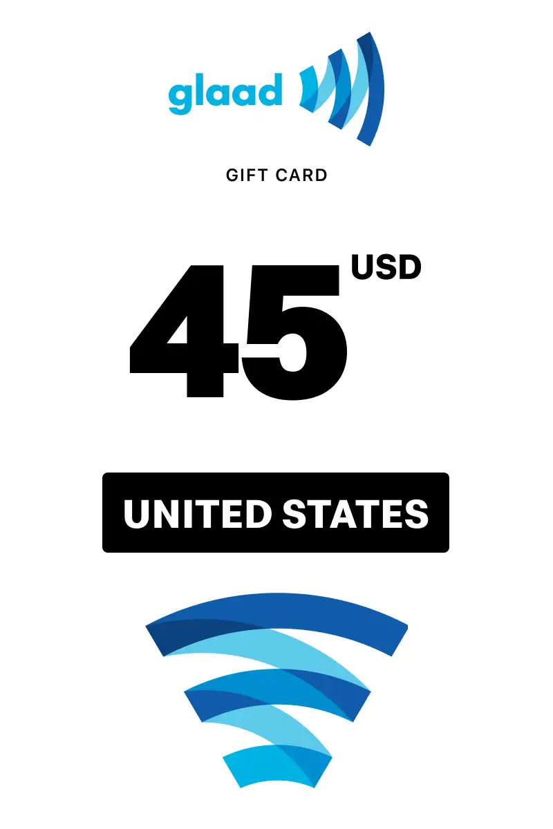 GLAAD 45 USD Gift Card (United States) - Digital Key
