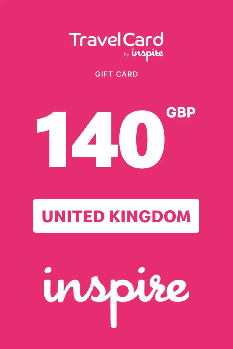 TravelCard by Inspire 140 GBP Gift Card (United Kingdom) - Digital Key