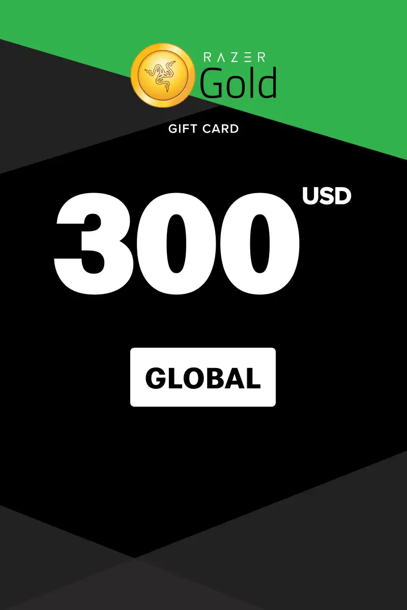 Razer Gold 300 USD Gift Card (Global) - Digital Key