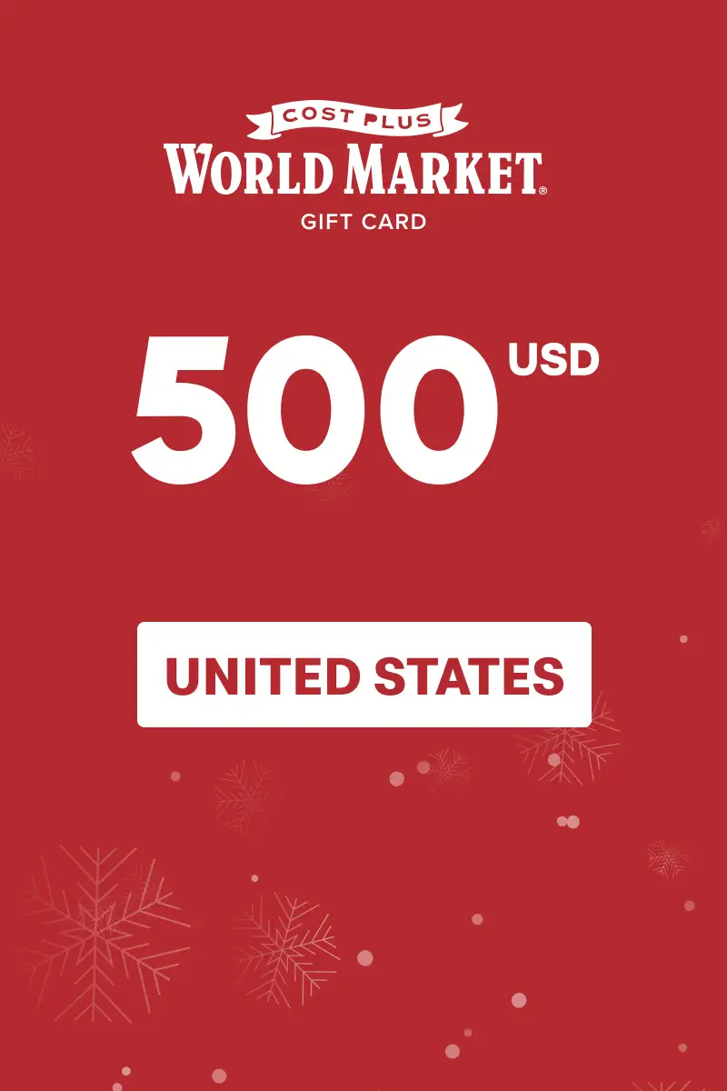 Cost Plus World Market 500 USD Gift Card (United States) - Digital Key