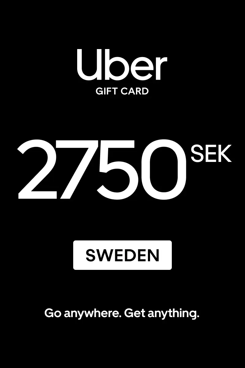 Uber 2750 SEK Gift Card (Sweden) - Digital Key