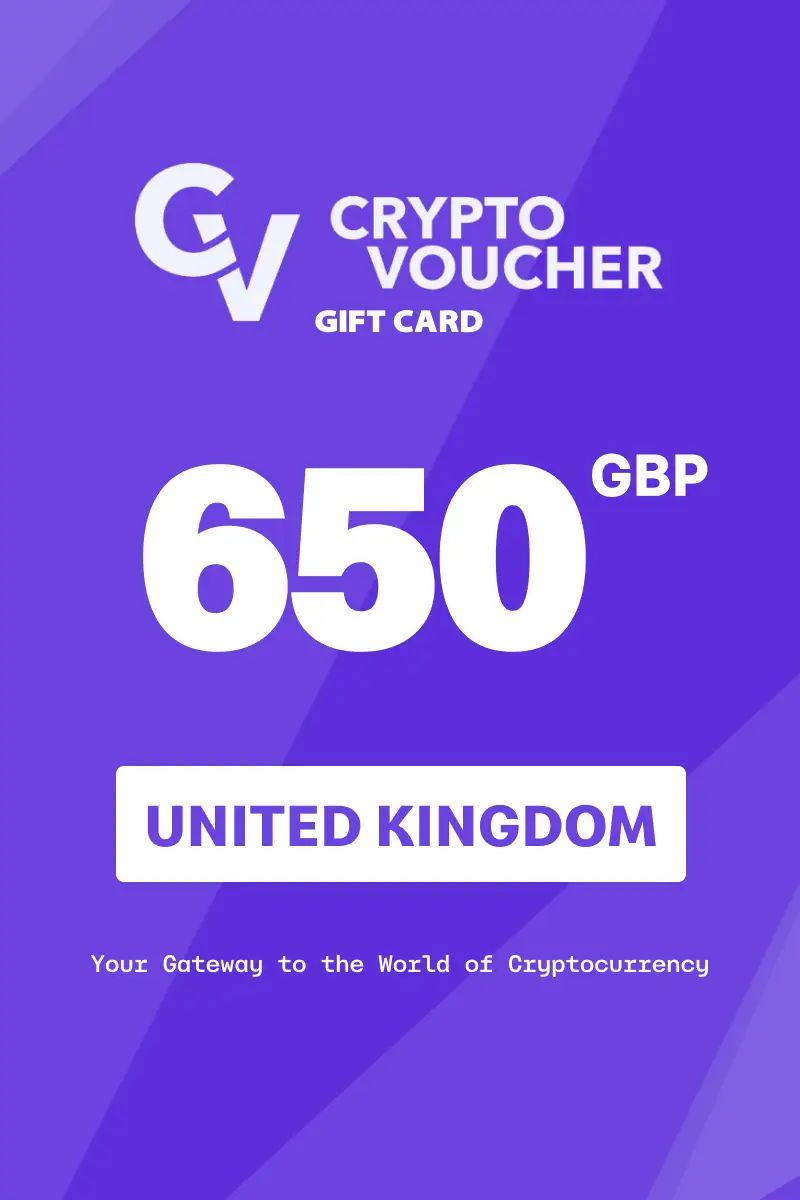 Crypto Voucher 650 GBP Gift Card (United Kingdom) - Digital Key
