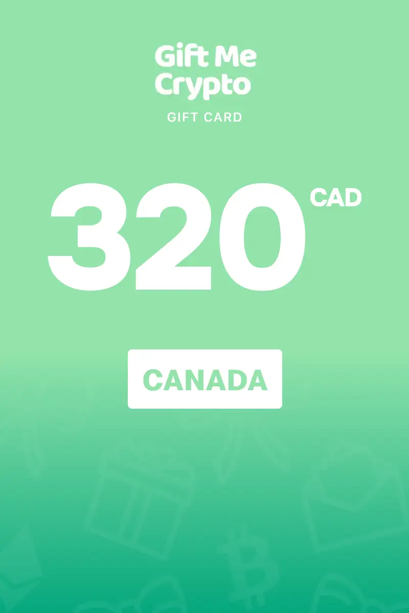 Gift Me Crypto 320 CAD Gift Card (Canada) - Digital Key