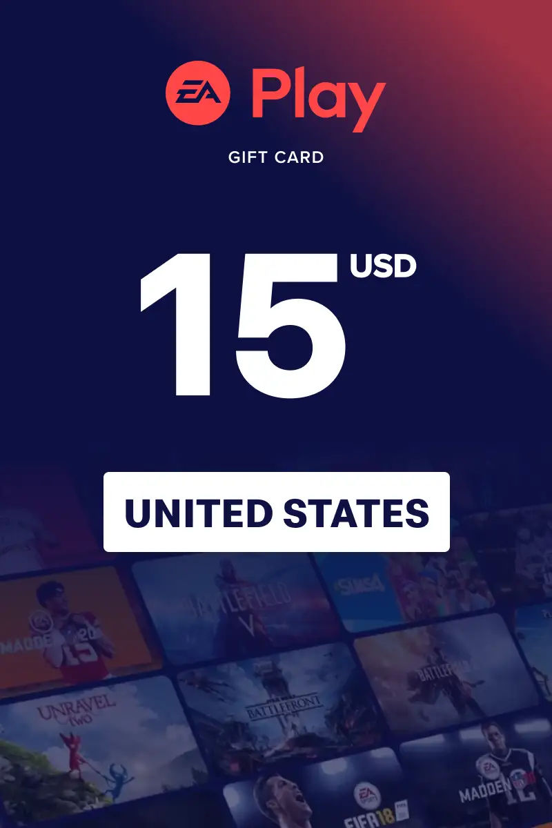 EA Play 15 USD Gift Card (United States) - Digital Key