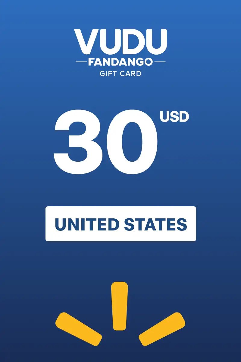 Vudu 30 USD Gift Card (United States) - Digital Key