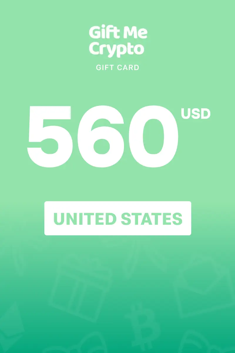 Gift Me Crypto (BTC) 560 USD Gift Card (United States) - Digital Key