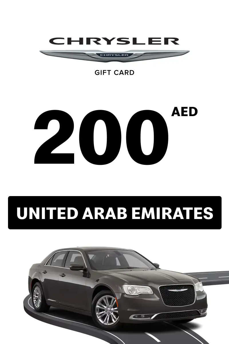 Chrysler 200 AED Gift Card (United Arab Emirates) - Digital Key