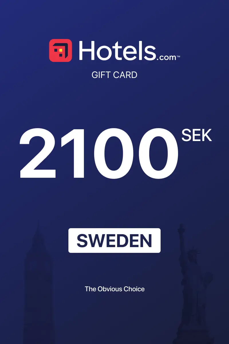 Hotels.com 2100 SEK Gift Card (Sweden) - Digital Key