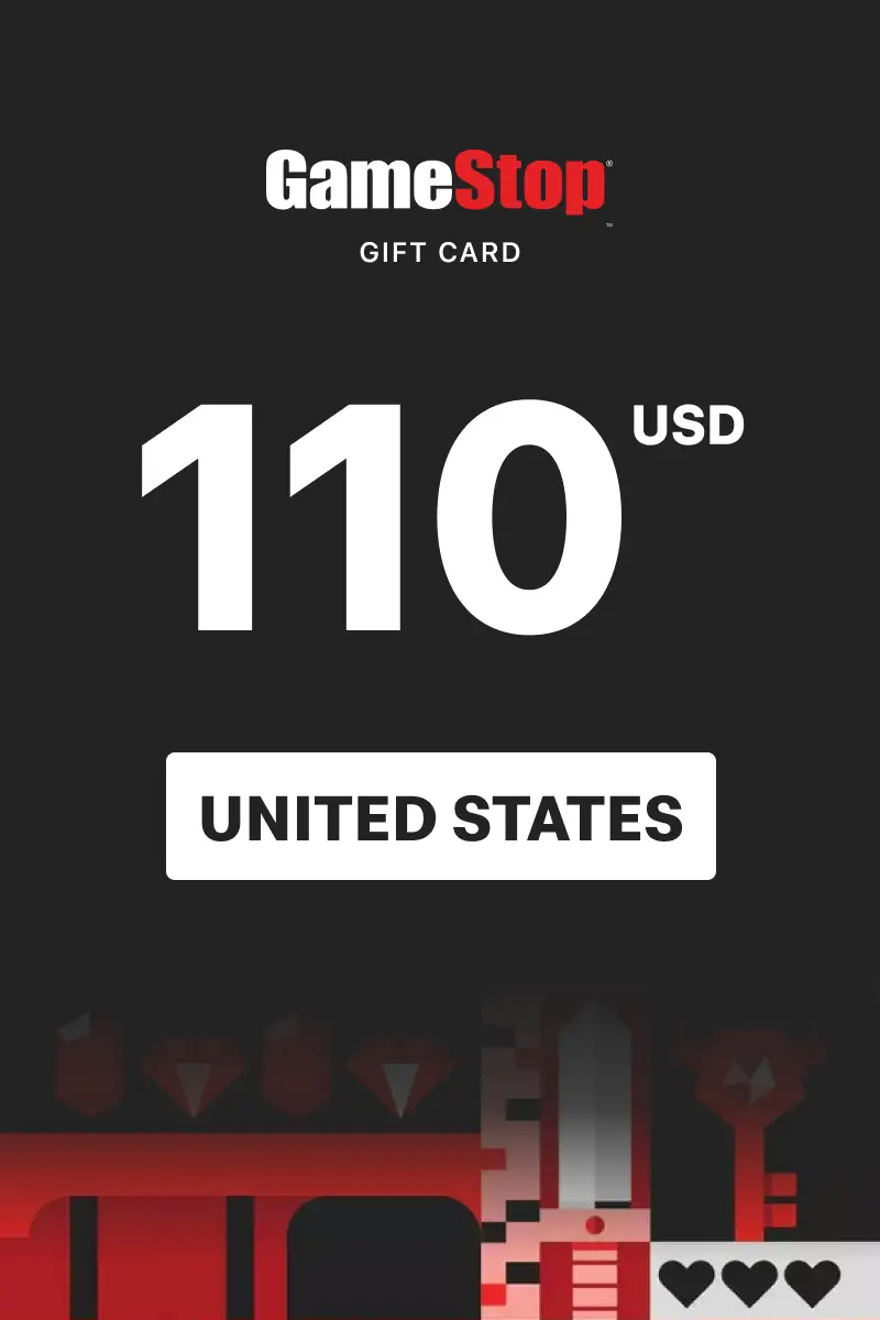 GameStop 110 USD Gift Card (United States) - Digital Key
