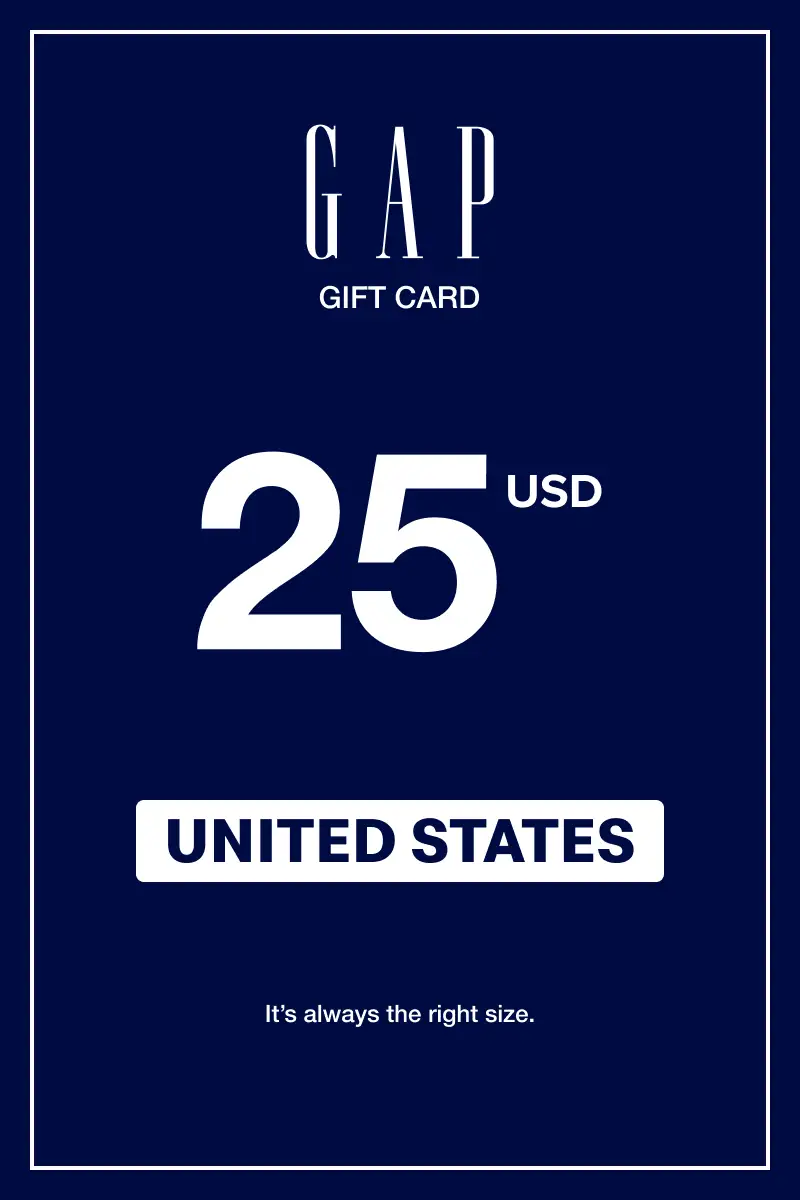 Gap 25 USD Gift Card (United States) - Digital Key
