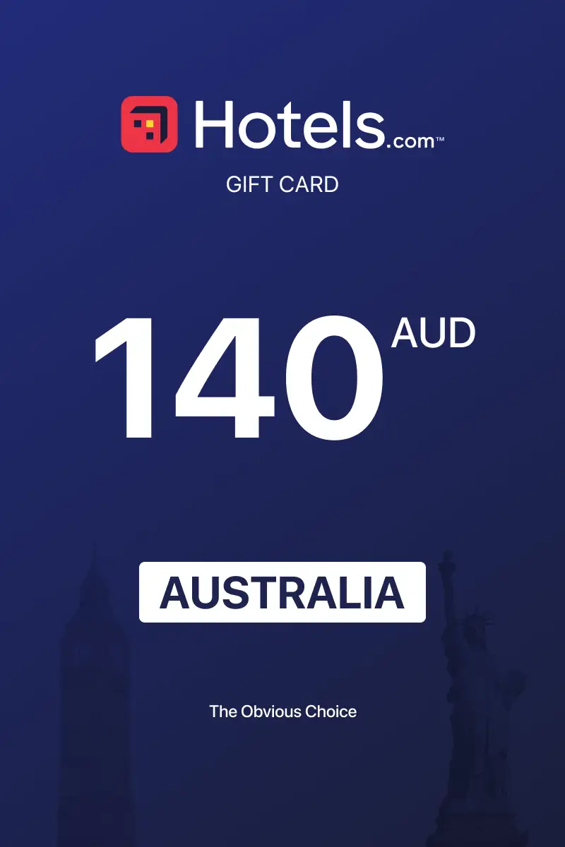 Hotels.com 140 AUD Gift Card (Australia) - Digital Key