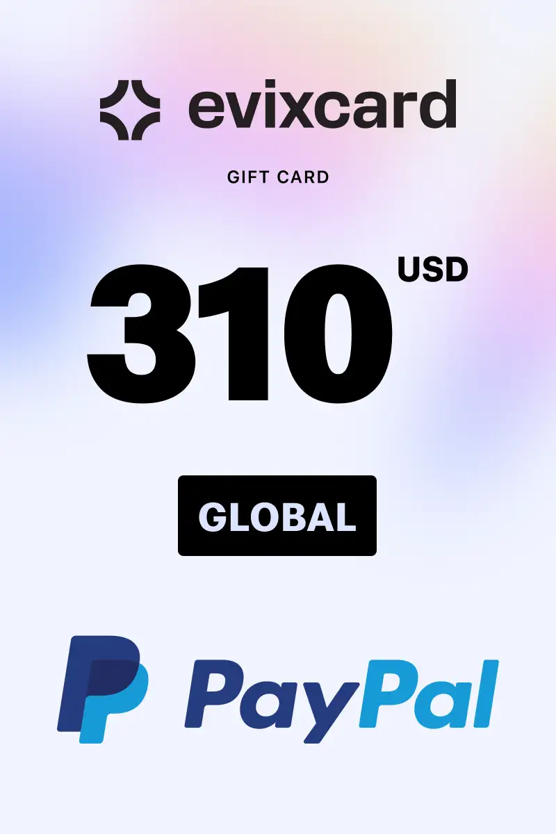 EvixCard PayPal 310 USD Gift Card (Global) - Digital Key