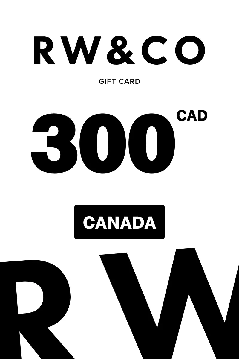 RW and Co 300 CAD Gift Card (Canada) - Digital Key