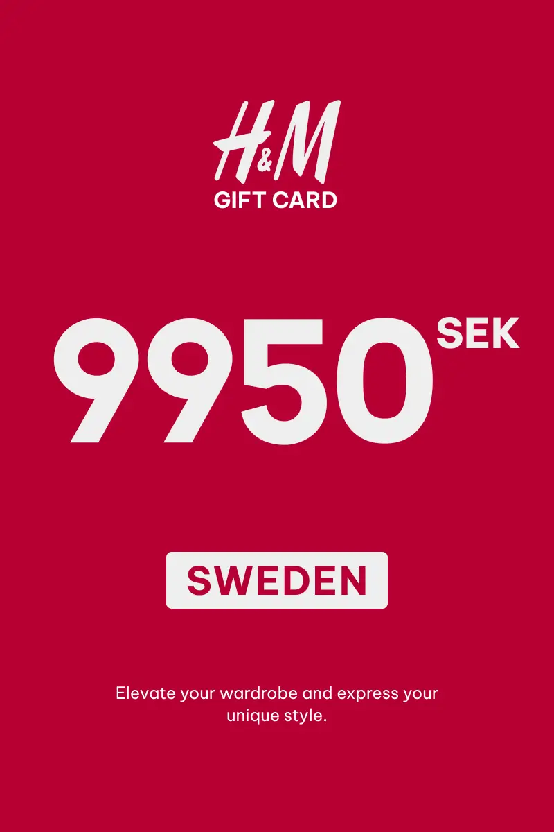 HandM 9950 SEK Gift Card (Sweden) - Digital Key