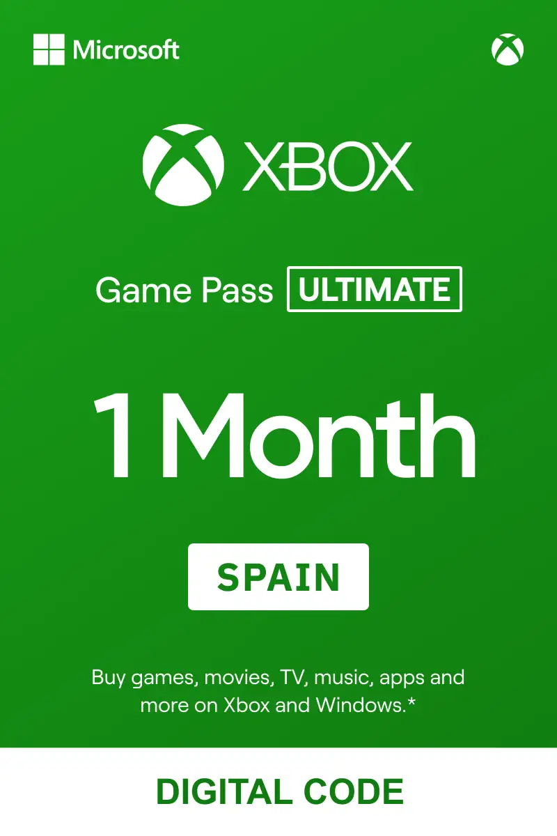 Xbox Game Pass Ultimate 1 Month (Spain) - Xbox Live - Digital Key afbeelding 1