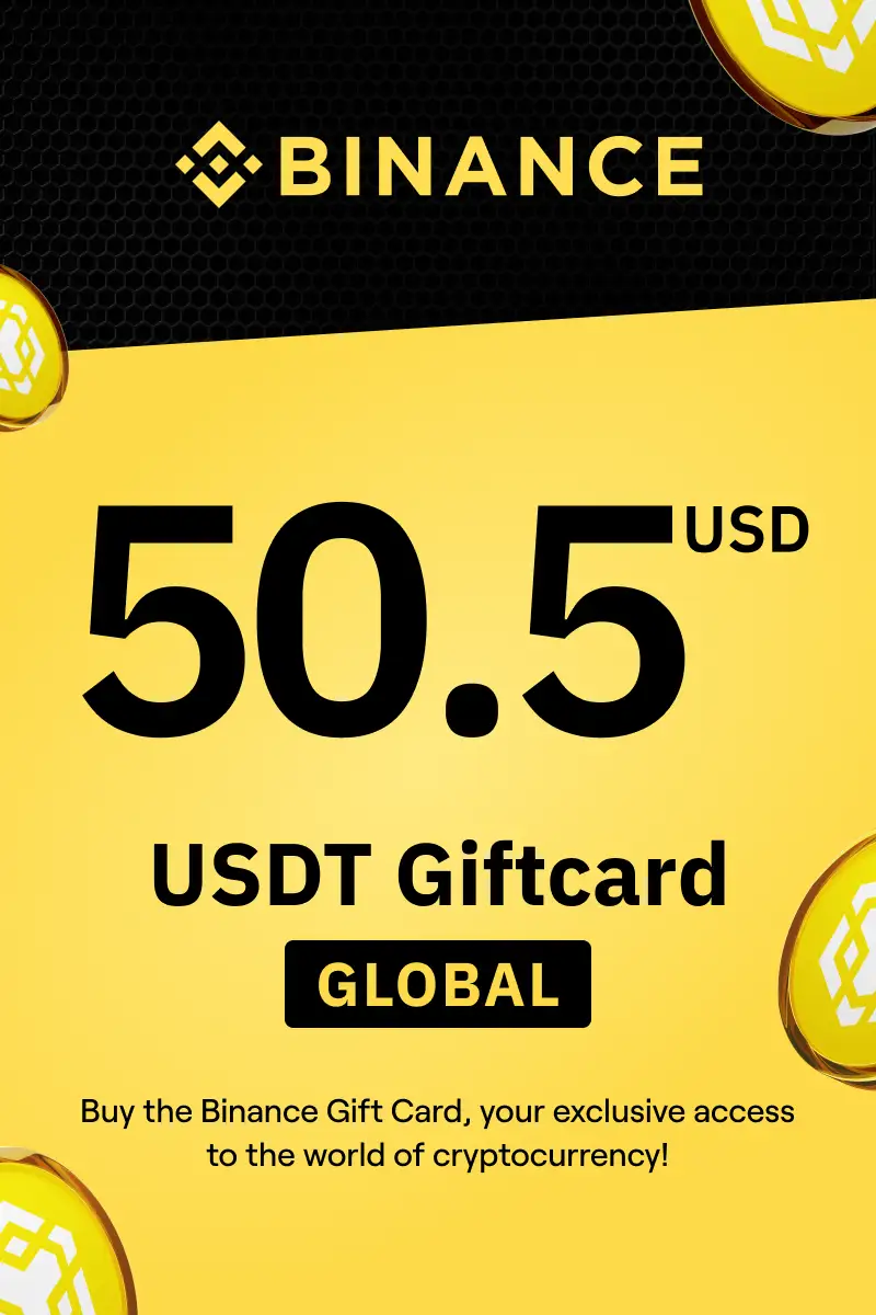 Binance (USDT) 50.5 USD Gift Card (Global) - Digital Key
