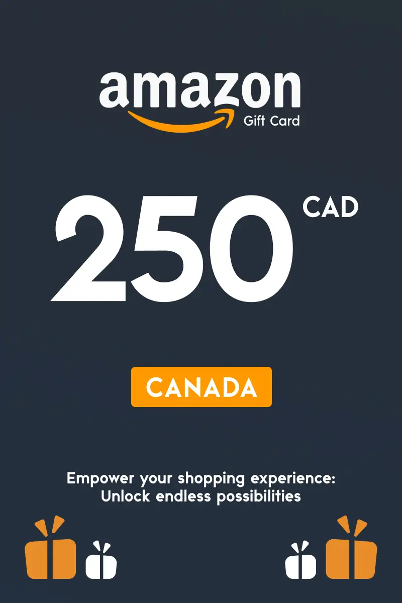 Amazon 250 CAD Gift Card (Canada) - Digital Key