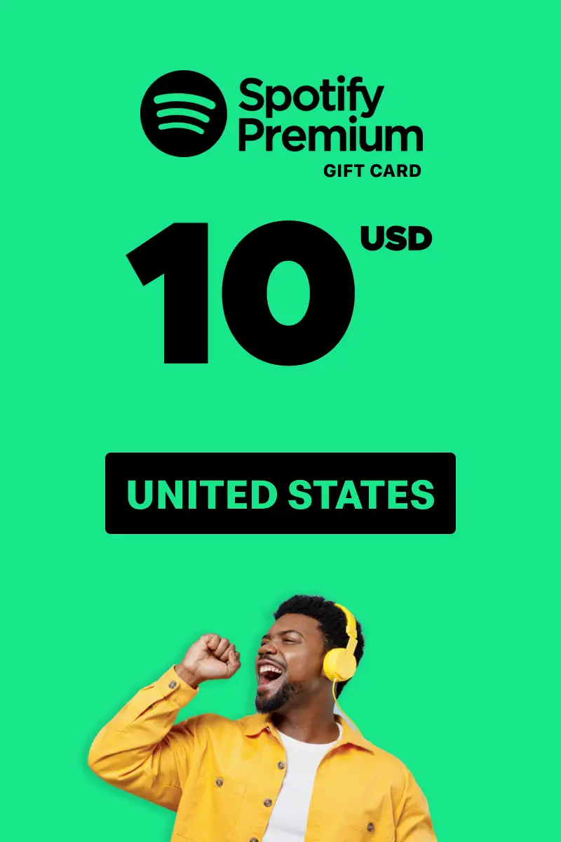 Spotify 10 USD Gift Card (United States) - Digital Key