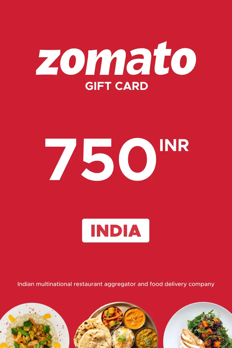 Buy Zomato 750 INR Gift Card (India) Digital Key