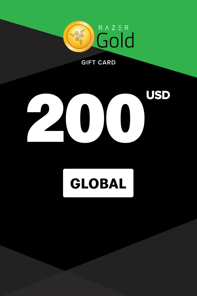 Razer Gold 200 USD Gift Card (Global) - Digital Key