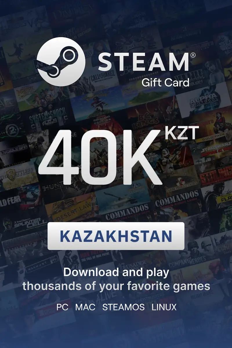 Steam Wallet 40000 KZT Gift Card (Kazakhstan) - Digital Key