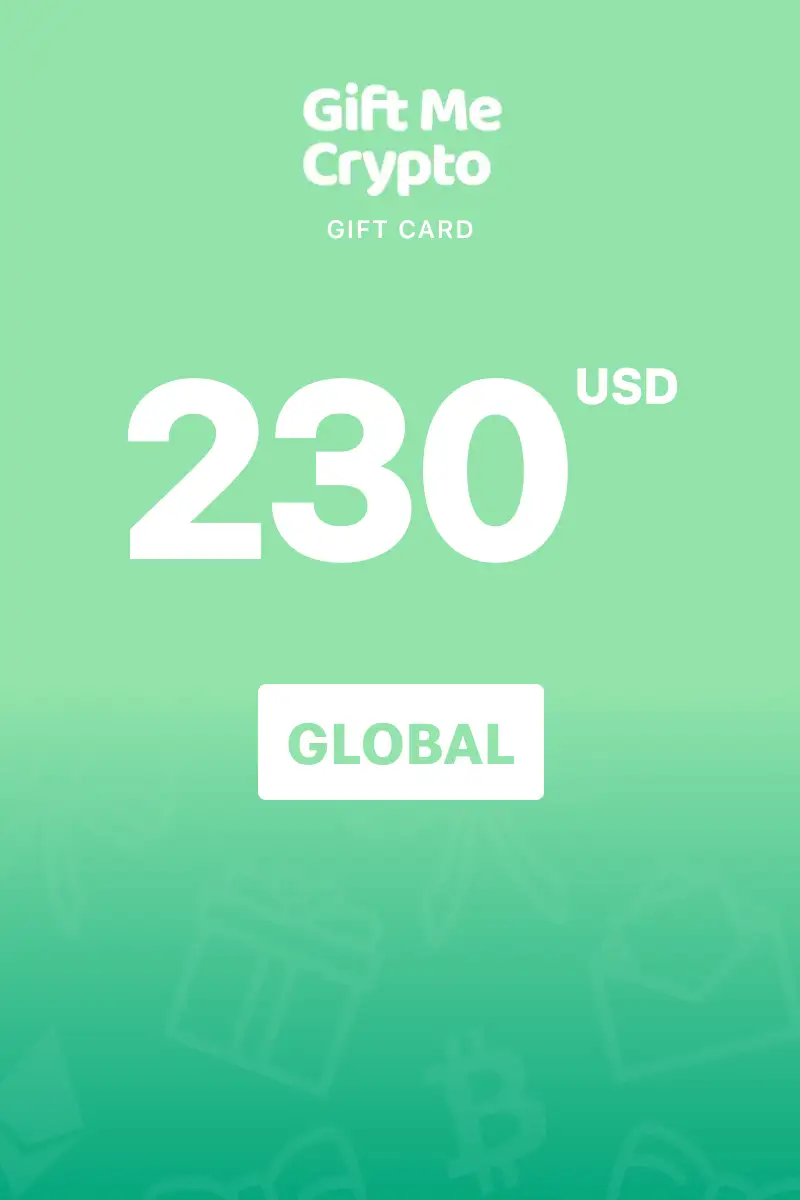 Gift Me Crypto 230 USD Gift Card (Global) - Digital Key