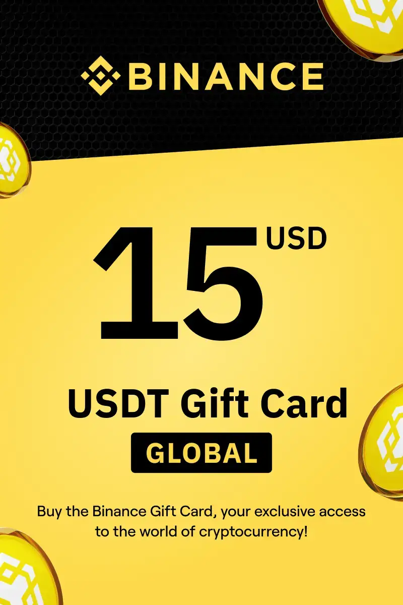 Binance (USDT) 15 USD Gift Card (Global) - Digital Key